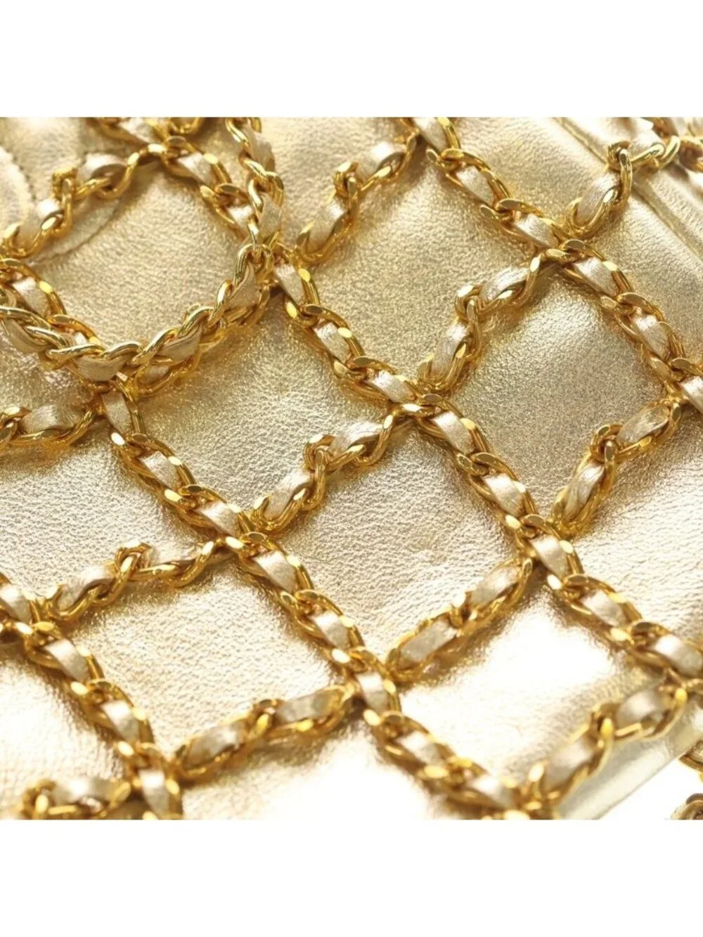 Chanel CC Logo Chain Mini Bag Lambskin Gold